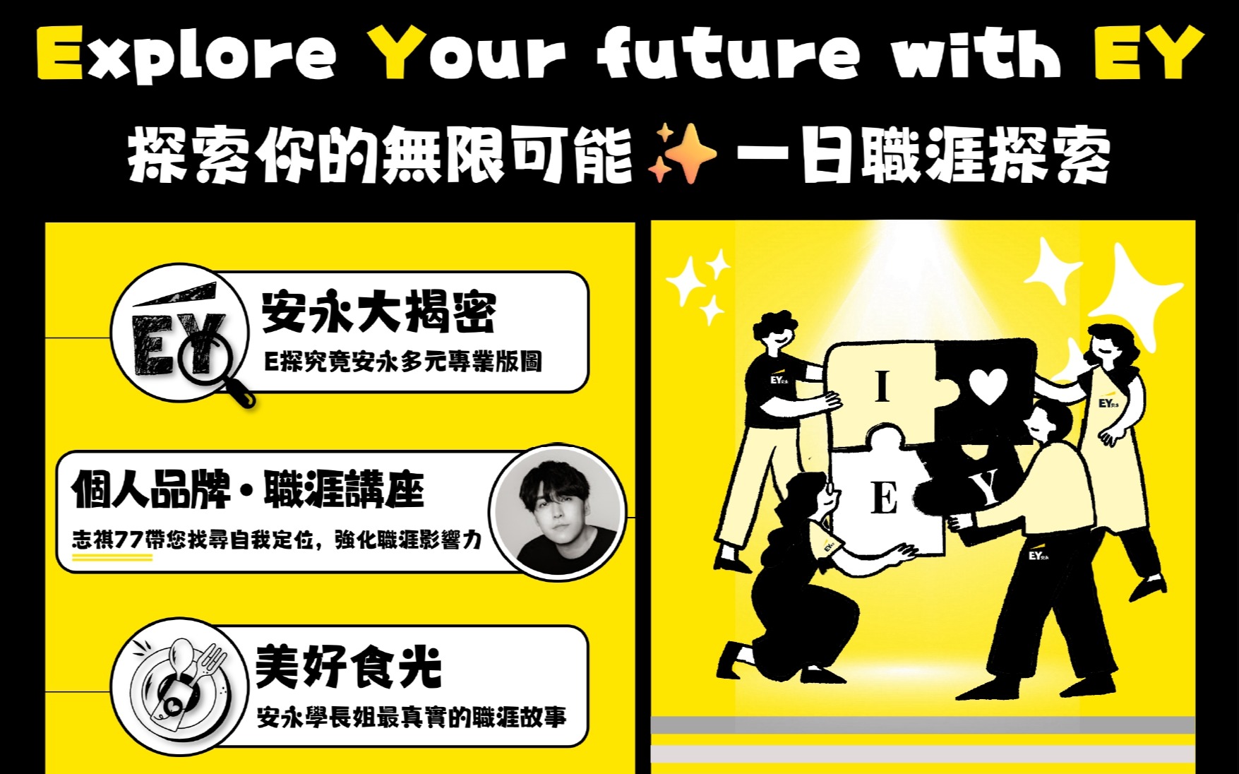 安永聯合會計師事務所｜Explore Your future with EY 探索你的無限可能 一日職涯探索｜開放報名
